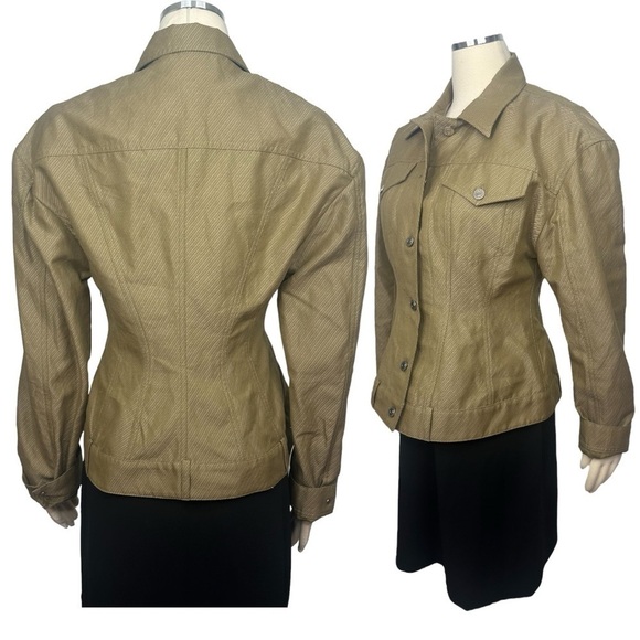 STELLA McCartney Runway Cinch Peplum Waisted Logo Buttoned Fitted Jacket Blazer - Picture 13 of 16